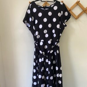 Lane Bryant polka dot dress
